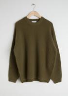 Other Stories Oversized Wool Blend Sweater - Green
