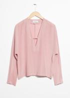 Other Stories Silk Blouse - Pink