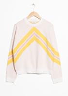 Other Stories Varsity Knit Sweater - White