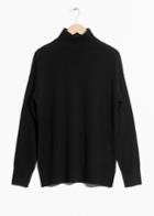 Other Stories Cashmere Turtleneck Sweater - Black