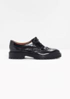 Other Stories Chunky Leather Lace Up Brogues