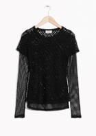 Other Stories Layered Net Sweater