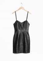 Other Stories Little Black Leather Dress