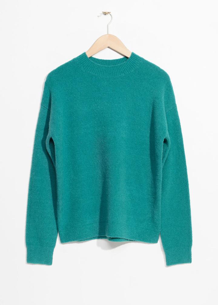 Other Stories Knit Sweater - Turquoise