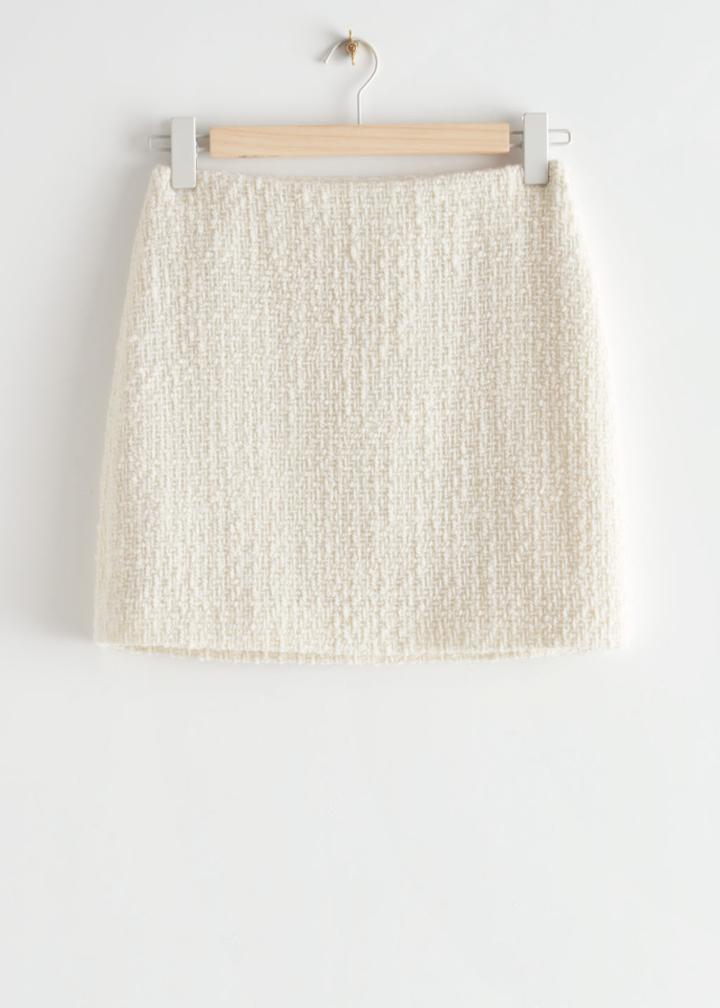 Other Stories A-line Mini Skirt - White