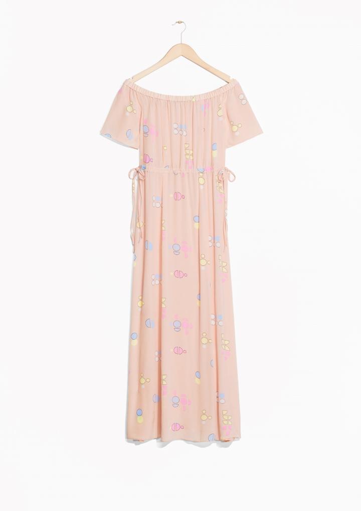Other Stories Pastel Paradise Off-shoulder Dress