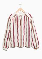 Other Stories Striped Silk Shirt - White