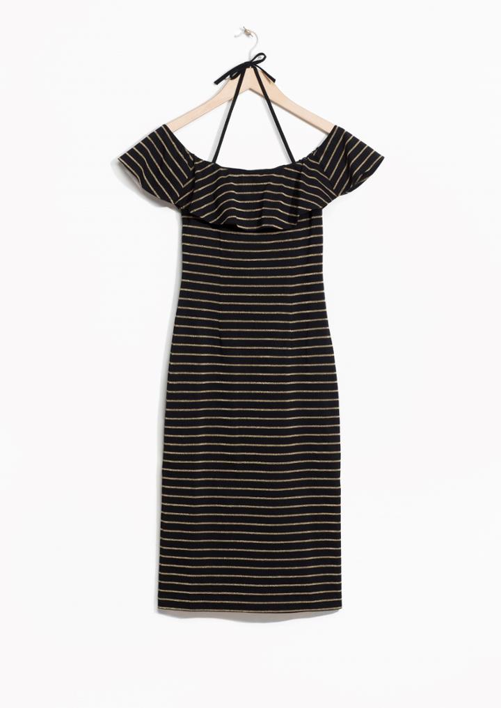 Other Stories Off-shoulder Frill Dress