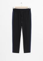 Other Stories Side Panel Trousers - Black