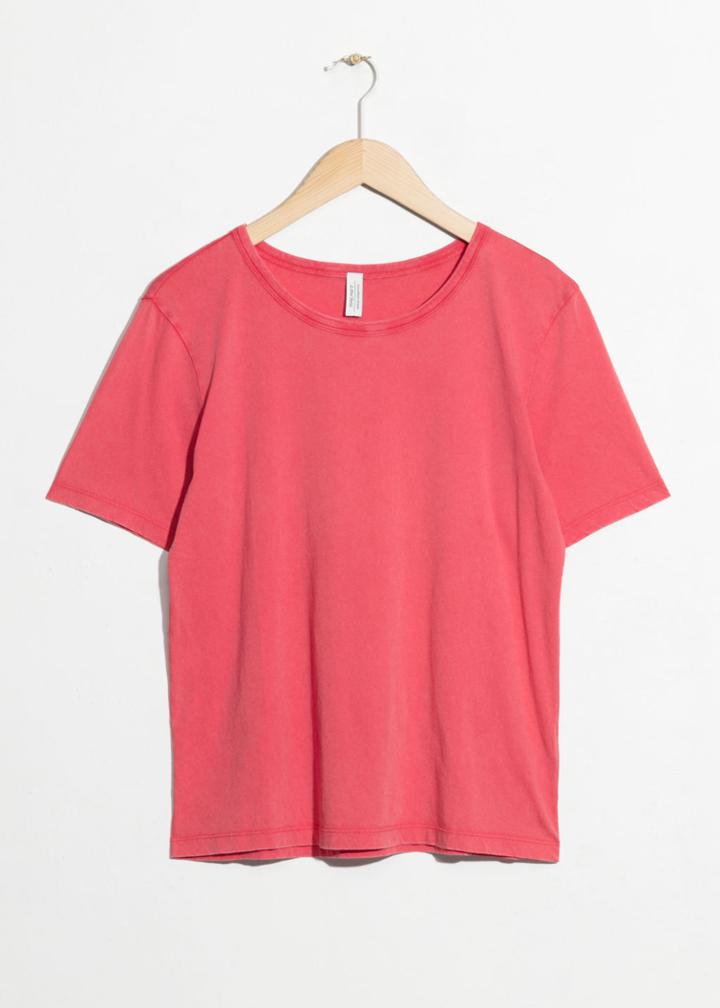 Other Stories Washed Out T-shirt - Pink