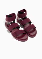 Other Stories Elastic Strap Sandal - Red