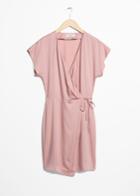Other Stories Sleeveless Wrap Dress - Pink
