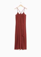 Other Stories Draping Tassel Belt Maxi - Red