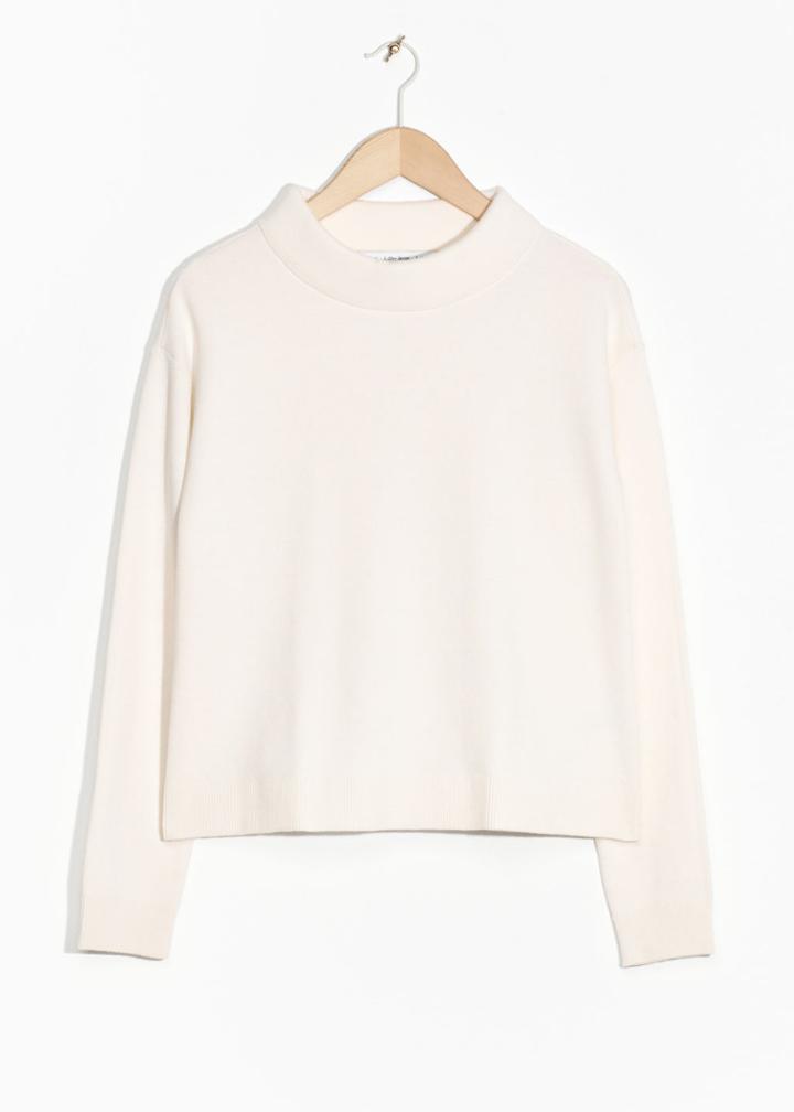 Other Stories Wide Collar Sweater - White