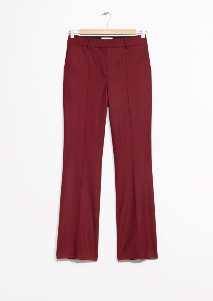 Other Stories Crease Wool Trousers