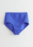 Other Stories Technical Finish Bikini Bottoms - Blue