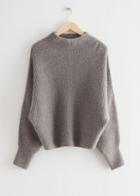 Other Stories Voluminous Turtleneck Knit Jumper - Beige