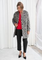 Other Stories Wool Blend Boxy Coat - Grey