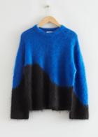 Other Stories Relaxed Fluffy Mohair Sweater - Blue
