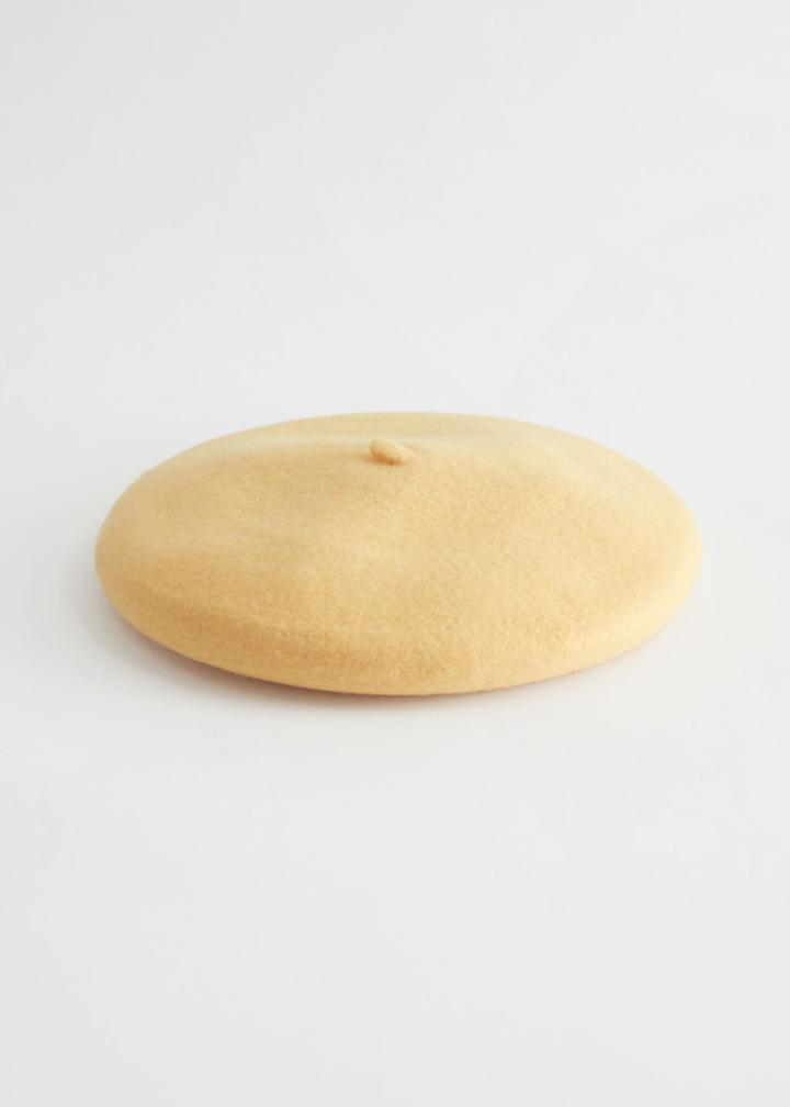 Other Stories Wool Beret - Yellow