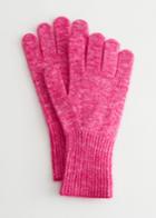 Other Stories Mohair Wool Blend Gloves - Pink
