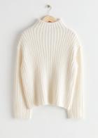 Other Stories Oversized Rib Knit Sweater - White