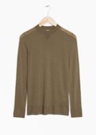 Other Stories Merino Wool Jumper - Beige
