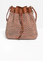 Other Stories Braided Leather Bucket Bag