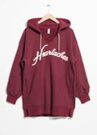 Other Stories Heartaches Hoodie Dress - Red