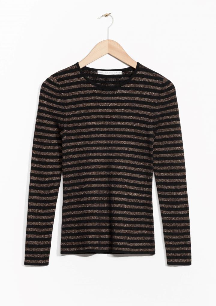Other Stories Sparkling Stripes Sweater