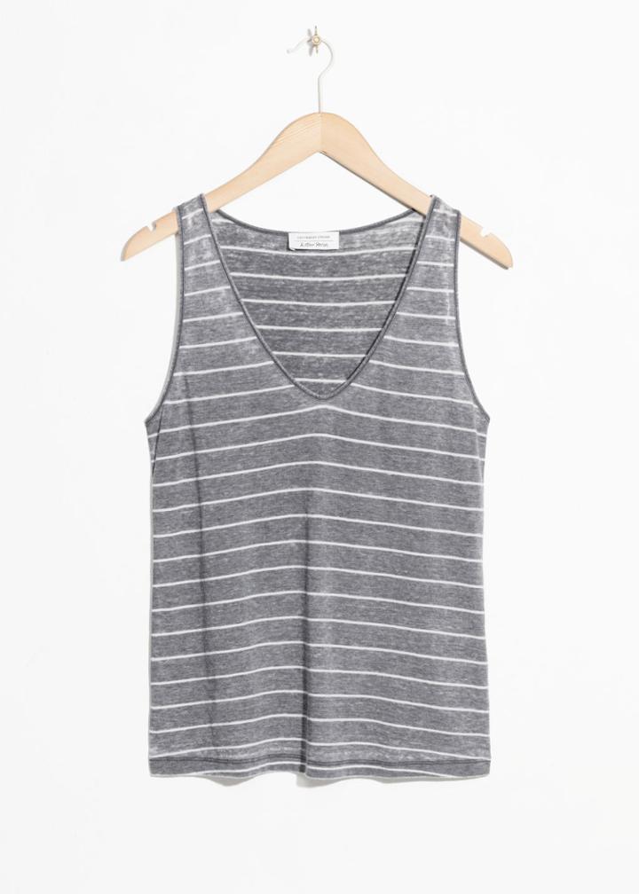 Other Stories Scoop Neck Tank - Black