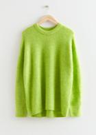 Other Stories Oversized Knit Sweater - Green