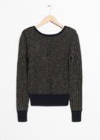 Other Stories V-cut Back Sweater - Black