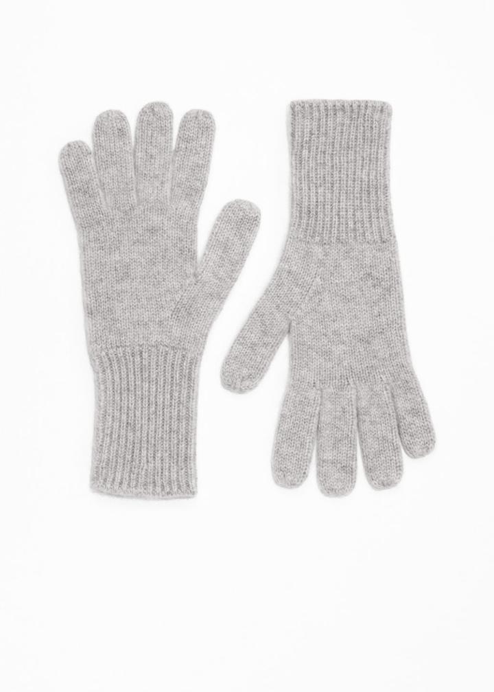 Other Stories Cashmere Gloves - Grey