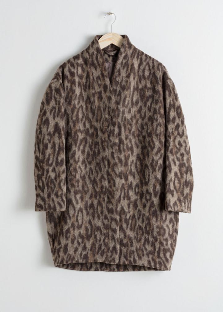 Other Stories Wool Blend Coat - Beige