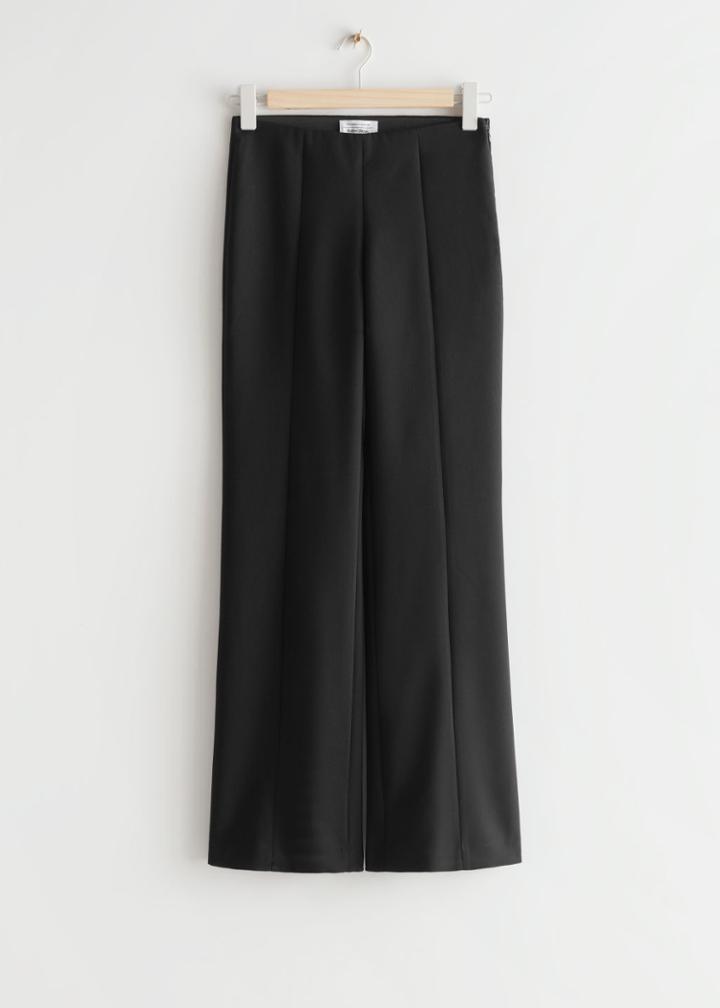 Other Stories Low Waist Trousers - Black