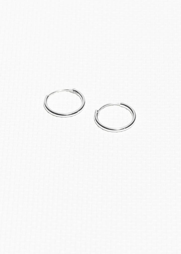 Other Stories Small Hoop Earrings - Silver