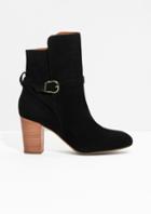 Other Stories Suede Buckle Boots