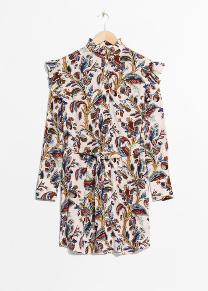 Other Stories Climbing Flower Dress - White