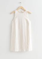 Other Stories Sleeveless Open Back Mini Dress - White