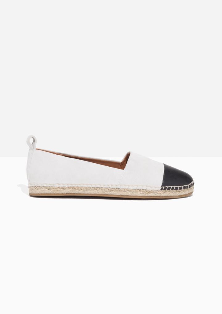 Other Stories Leather And Suede Espadrilles