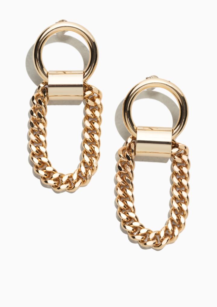 Other Stories Thick Chain Earrings