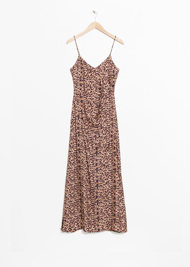 Other Stories Leo Thin Strap Dress - Beige