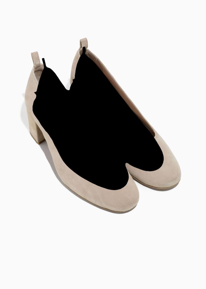 Other Stories Suede Ballet Pump - Orange