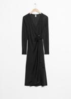 Other Stories O-ring Belted Midi Dress - Black