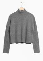 Other Stories Crop Sweater - Grey