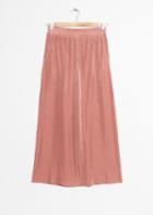 Other Stories Pleated Metallic Trousers - Orange