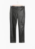 Other Stories Skinny Shiny Trousers - Black