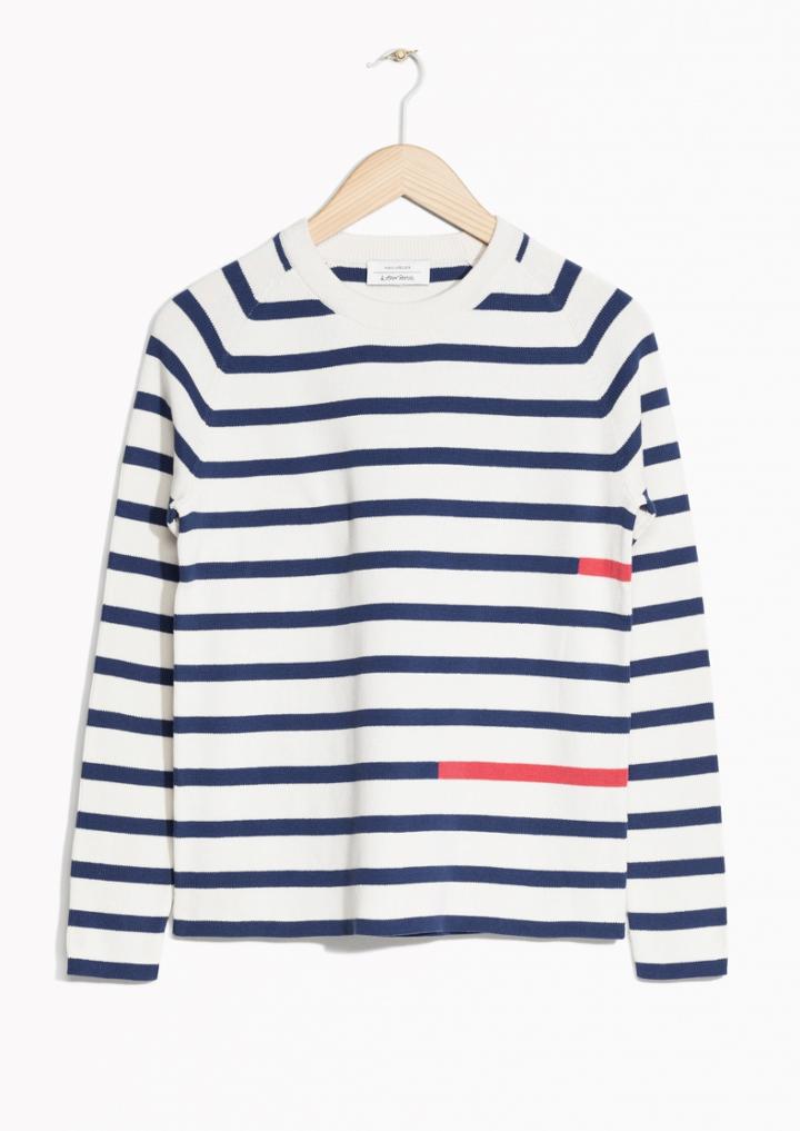 Other Stories Colour Block Stripe Sweater