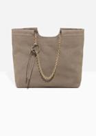 Other Stories Gold Chain Leather Tote